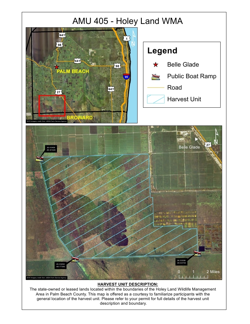 holey land alligator harvest unit